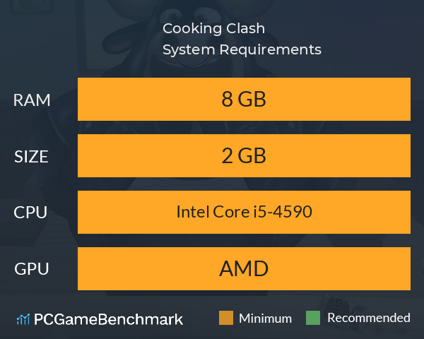 Cooking Clash System Requirements PC Graph - Can I Run Cooking Clash