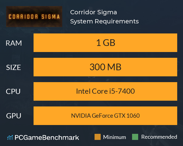 Corridor Sigma System Requirements PC Graph - Can I Run Corridor Sigma