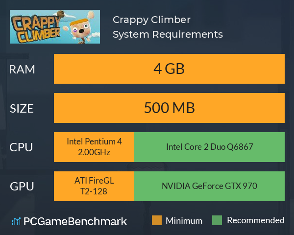 Crappy Climber System Requirements PC Graph - Can I Run Crappy Climber