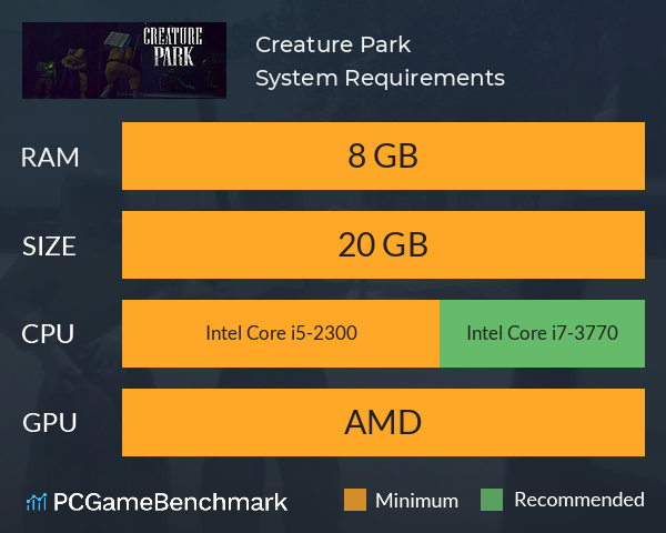 Creature Park System Requirements PC Graph - Can I Run Creature Park