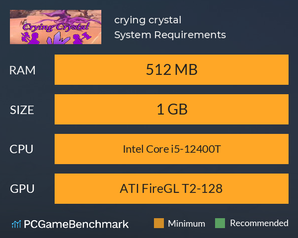 crying crystal System Requirements PC Graph - Can I Run crying crystal