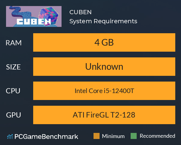 CUBEN System Requirements PC Graph - Can I Run CUBEN