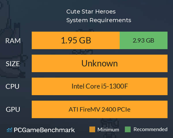 Cute Star Heroes System Requirements PC Graph - Can I Run Cute Star Heroes