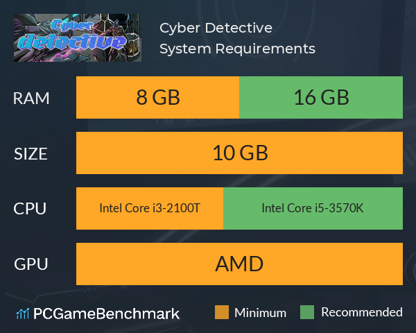 Cyber Detective System Requirements PC Graph - Can I Run Cyber Detective