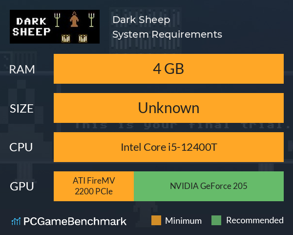 Dark Sheep System Requirements PC Graph - Can I Run Dark Sheep