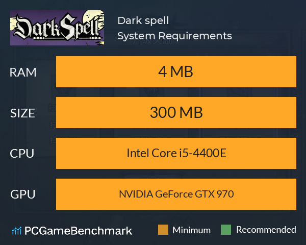 Dark spell System Requirements PC Graph - Can I Run Dark spell