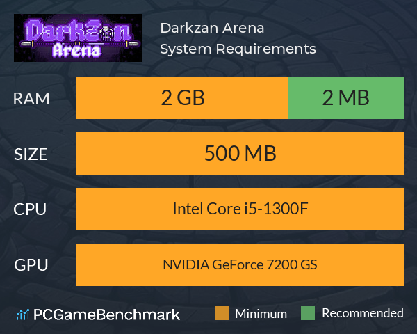 Darkzan Arena System Requirements PC Graph - Can I Run Darkzan Arena