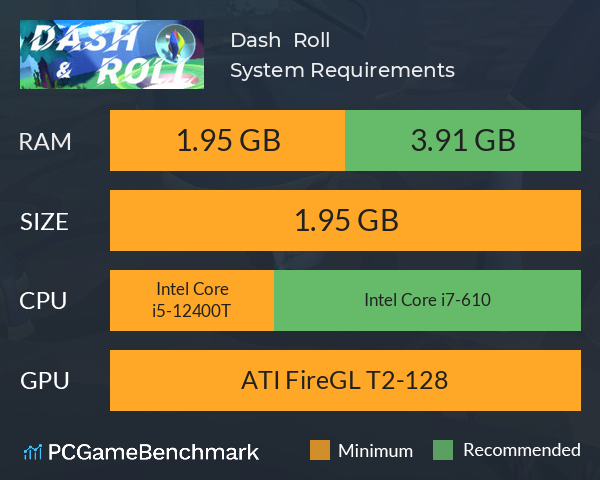 Dash & Roll System Requirements PC Graph - Can I Run Dash & Roll