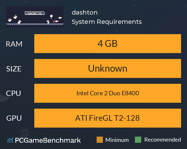 dashton+ System Requirements PC Graph - Can I Run dashton+