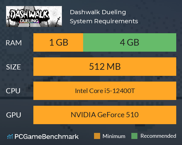 Dashwalk Dueling System Requirements PC Graph - Can I Run Dashwalk Dueling