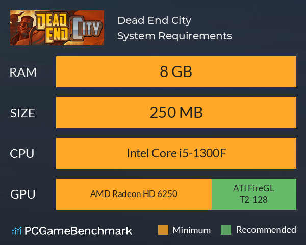 Dead End City System Requirements PC Graph - Can I Run Dead End City