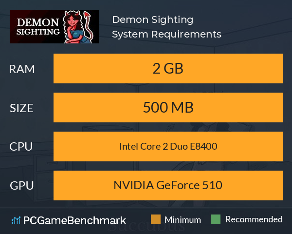 Demon Sighting System Requirements PC Graph - Can I Run Demon Sighting