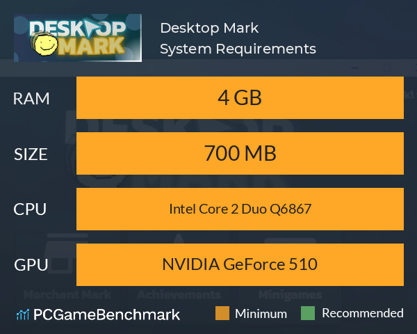 Desktop Mark System Requirements PC Graph - Can I Run Desktop Mark