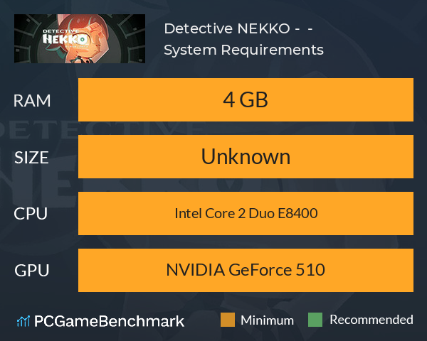 Detective NEKKO - ディテクティブネッコ - System Requirements PC Graph - Can I Run Detective NEKKO - ディテクティブネッコ -