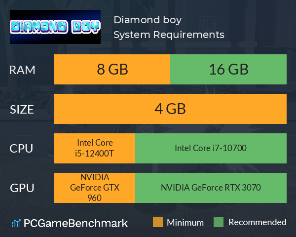 Diamond boy System Requirements PC Graph - Can I Run Diamond boy