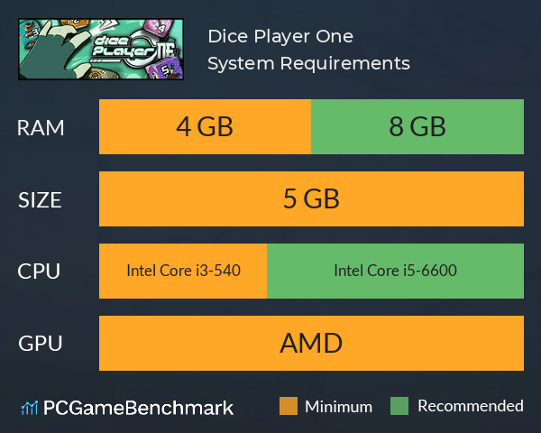 Dice Player One System Requirements PC Graph - Can I Run Dice Player One