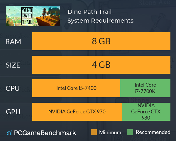 Dino Path Trail System Requirements PC Graph - Can I Run Dino Path Trail