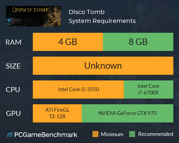 Disco Tomb System Requirements PC Graph - Can I Run Disco Tomb