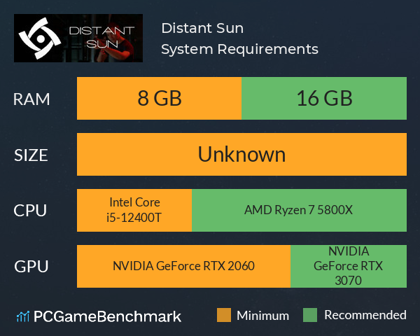 Distant Sun System Requirements PC Graph - Can I Run Distant Sun