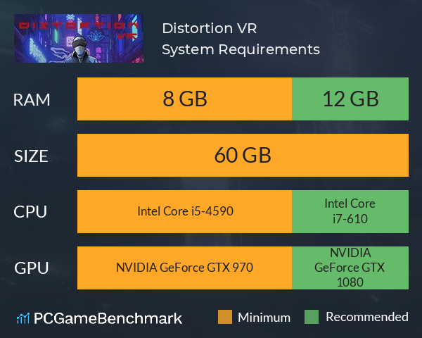 Distortion VR System Requirements PC Graph - Can I Run Distortion VR