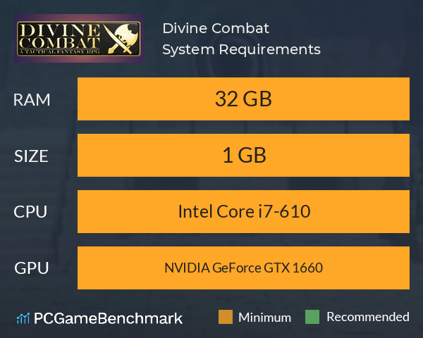 Divine Combat System Requirements PC Graph - Can I Run Divine Combat