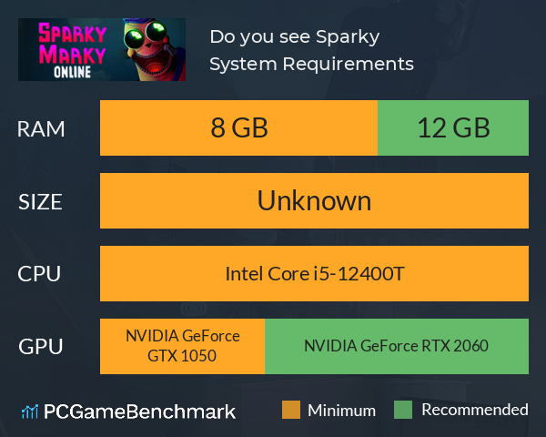 Do you see Sparky? System Requirements PC Graph - Can I Run Do you see Sparky?