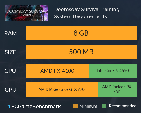 Doomsday Survival:Training System Requirements PC Graph - Can I Run Doomsday Survival:Training