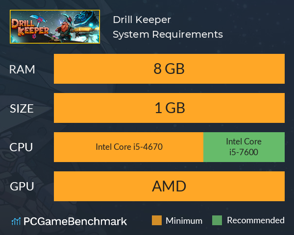 Drill Keeper System Requirements PC Graph - Can I Run Drill Keeper