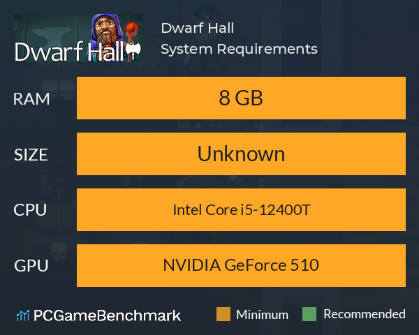 Dwarf Hall System Requirements PC Graph - Can I Run Dwarf Hall