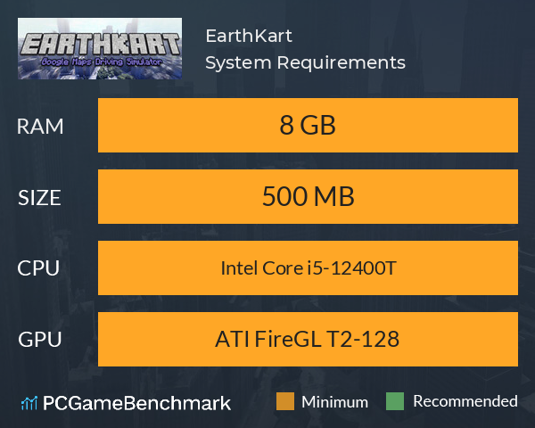 EarthKart System Requirements PC Graph - Can I Run EarthKart