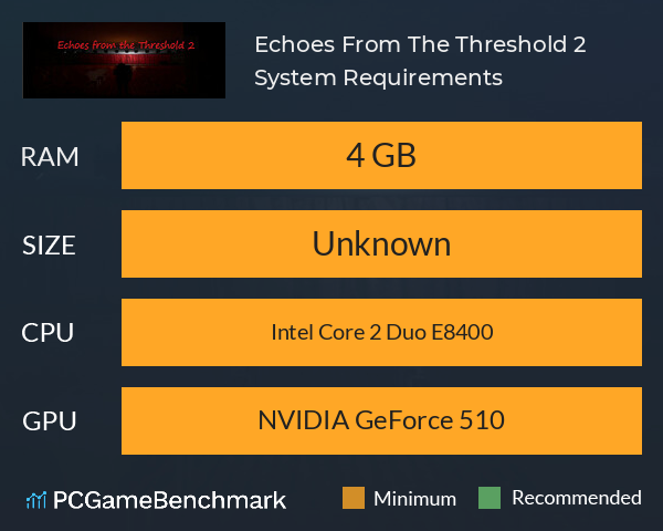 Echoes From The Threshold 2 System Requirements PC Graph - Can I Run Echoes From The Threshold 2