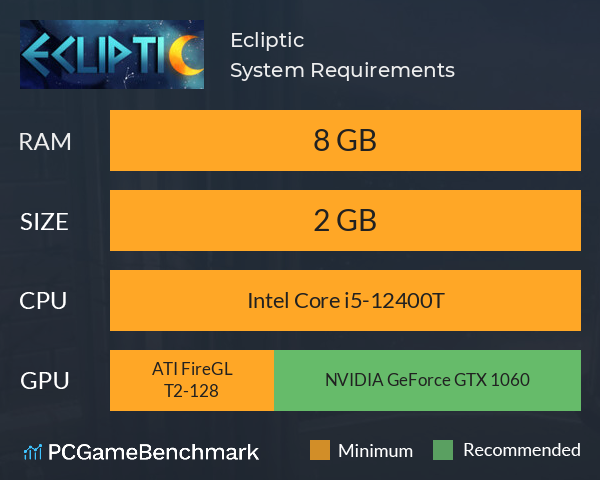 Ecliptic System Requirements PC Graph - Can I Run Ecliptic