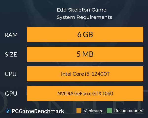 Edd Skeleton Game System Requirements PC Graph - Can I Run Edd Skeleton Game