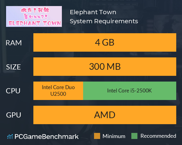 Elephant Town System Requirements PC Graph - Can I Run Elephant Town