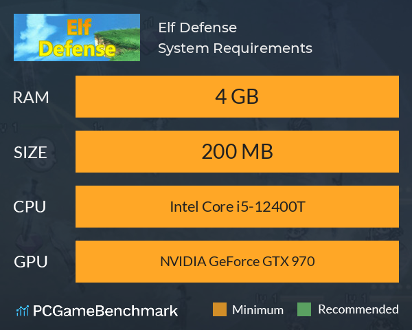 Elf Defense System Requirements PC Graph - Can I Run Elf Defense