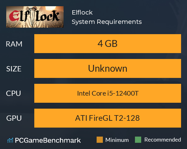 Elflock System Requirements PC Graph - Can I Run Elflock