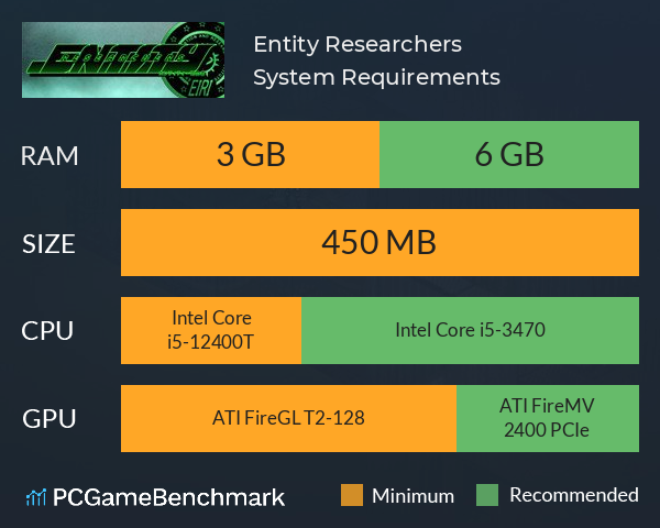 Entity Researchers System Requirements PC Graph - Can I Run Entity Researchers