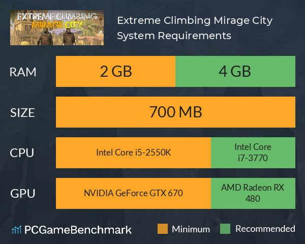 Extreme Climbing Mirage City System Requirements - Can I Run It 