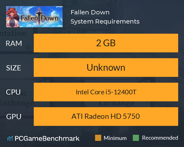 Fallen Down System Requirements PC Graph - Can I Run Fallen Down