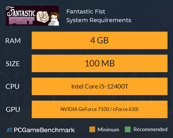 Fantastic Fist System Requirements PC Graph - Can I Run Fantastic Fist