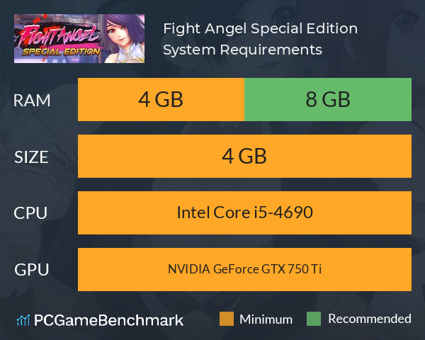 Fight Angel Special Edition System Requirements PC Graph - Can I Run Fight Angel Special Edition