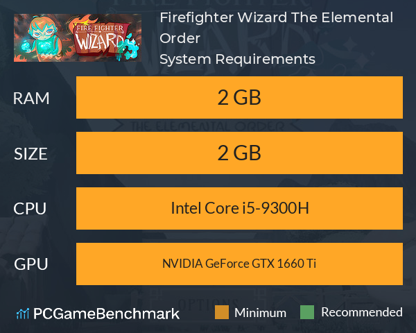 Firefighter Wizard: The Elemental Order System Requirements PC Graph - Can I Run Firefighter Wizard: The Elemental Order