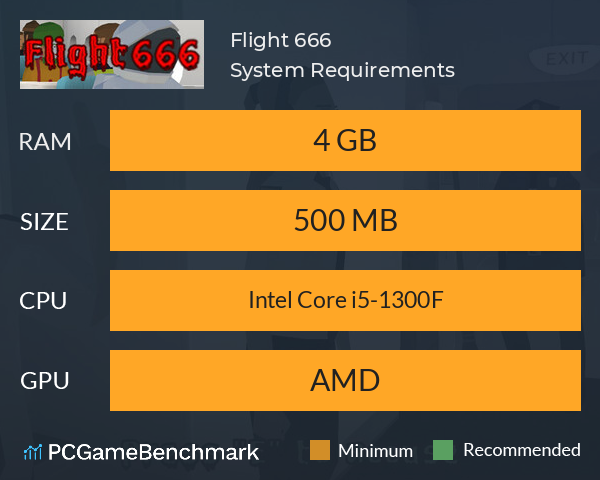 Flight 666 System Requirements PC Graph - Can I Run Flight 666