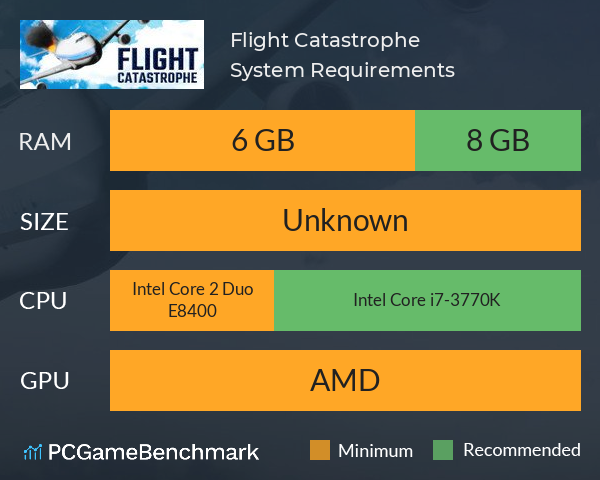 Flight Catastrophe System Requirements PC Graph - Can I Run Flight Catastrophe