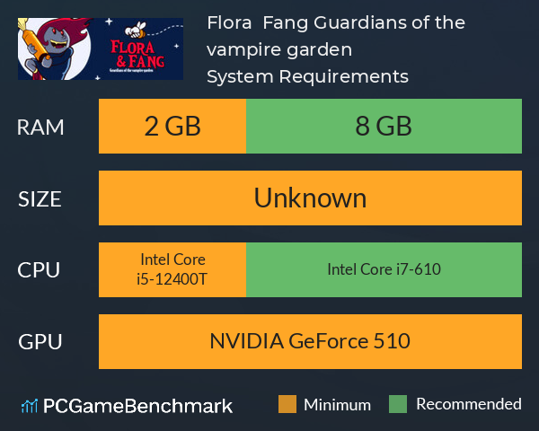 Flora & Fang: Guardians of the vampire garden System Requirements PC Graph - Can I Run Flora & Fang: Guardians of the vampire garden