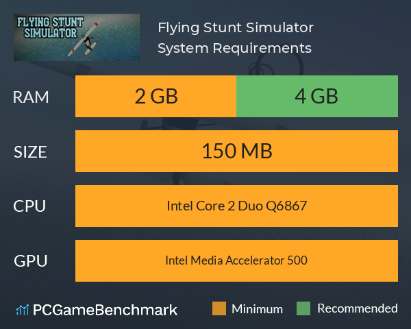 Flying Stunt Simulator System Requirements PC Graph - Can I Run Flying Stunt Simulator