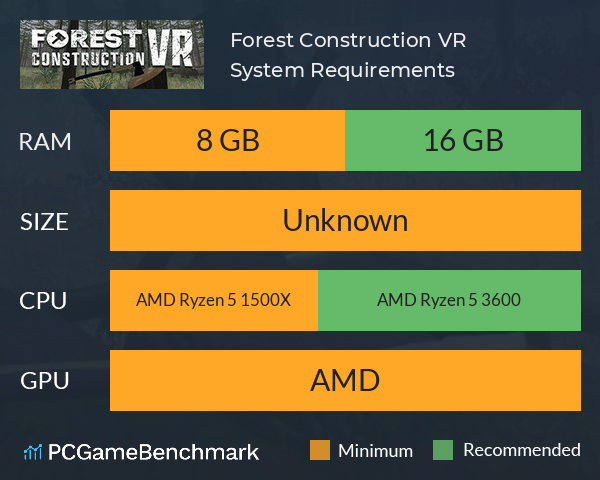 Forest Construction VR System Requirements PC Graph - Can I Run Forest Construction VR