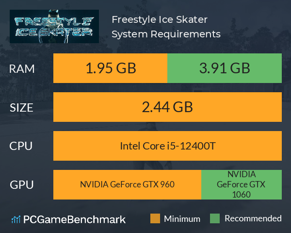 Freestyle Ice Skater System Requirements PC Graph - Can I Run Freestyle Ice Skater