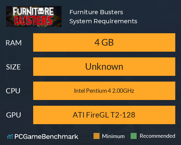 Furniture Busters System Requirements PC Graph - Can I Run Furniture Busters