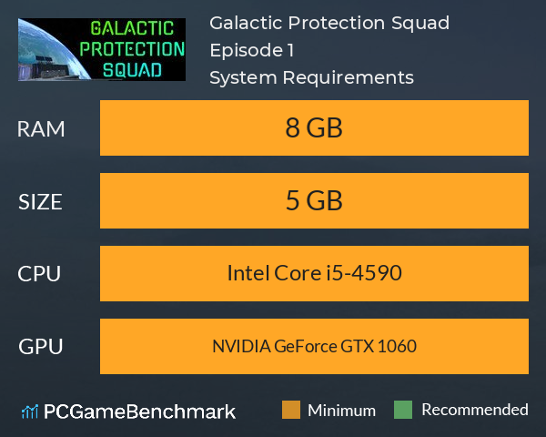 Galactic Protection Squad | Episode 1 System Requirements PC Graph - Can I Run Galactic Protection Squad | Episode 1